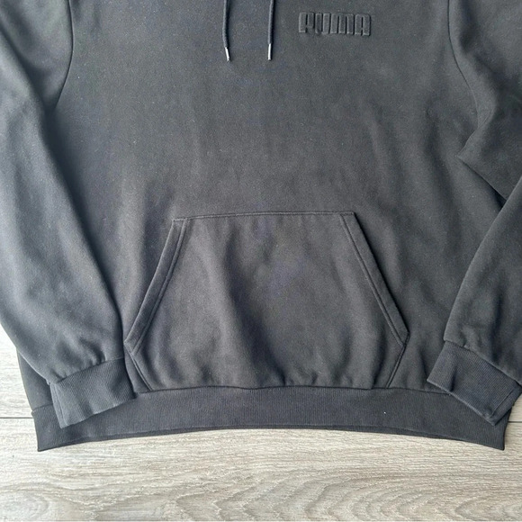 Puma  Black Drawstring Front Pocket Hoodie - Picture 13 of 13